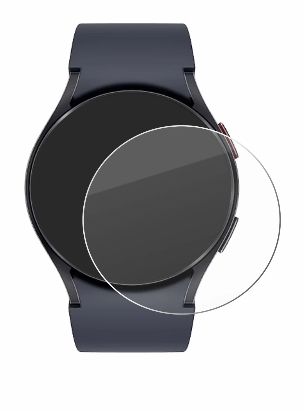 Abbildung des Geräts Samsung Galaxy Watch 6 (40 mm) mit einer Vielzahl des Displayschutzes.