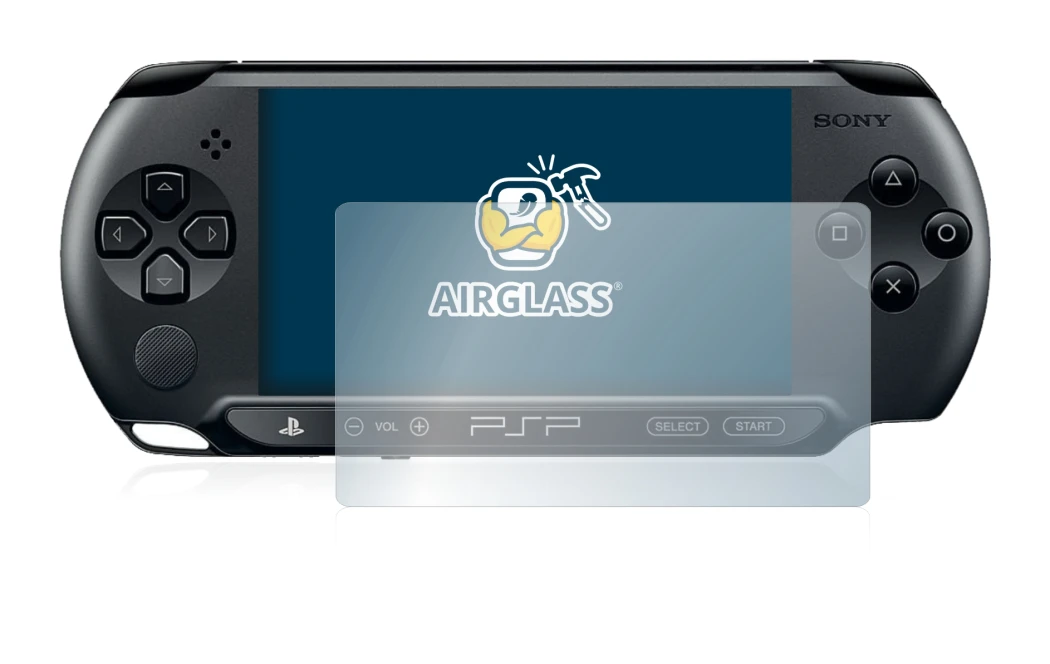 Abbildung des Geräts Sony PSP 1004 mit einer Vielzahl des Displayschutzes.