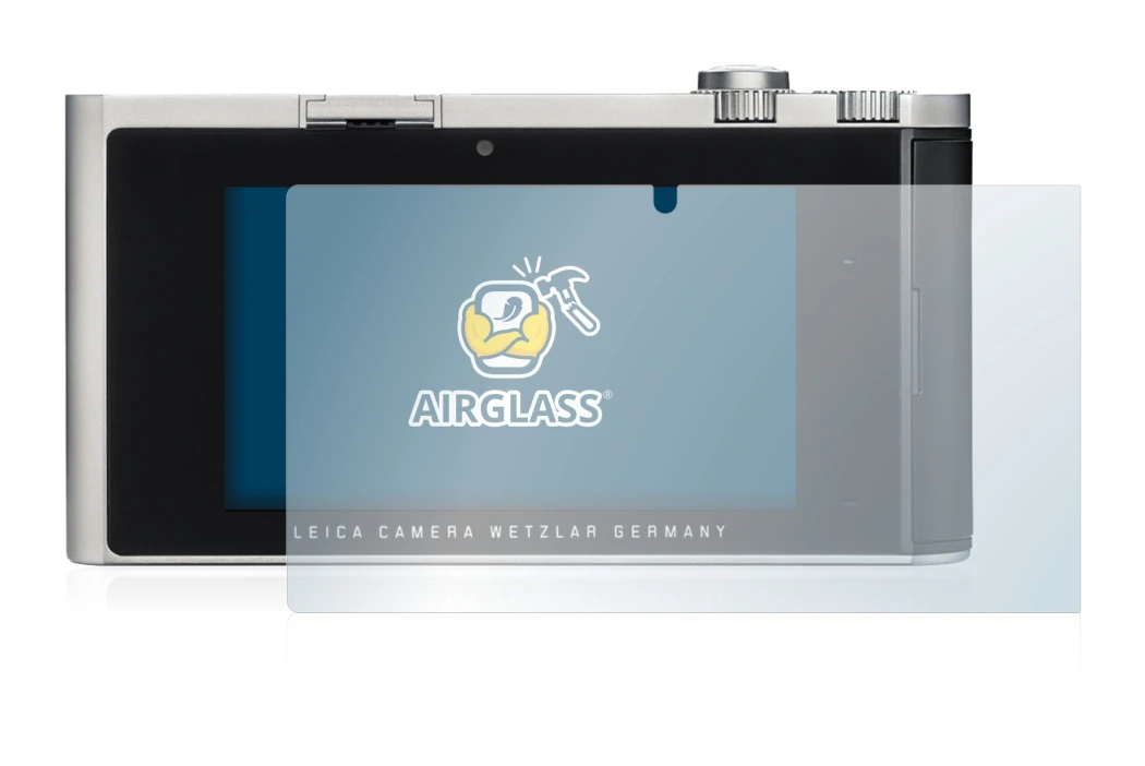 Abbildung des Geräts Leica T (Typ 701) mit einer Vielzahl des Displayschutzes.