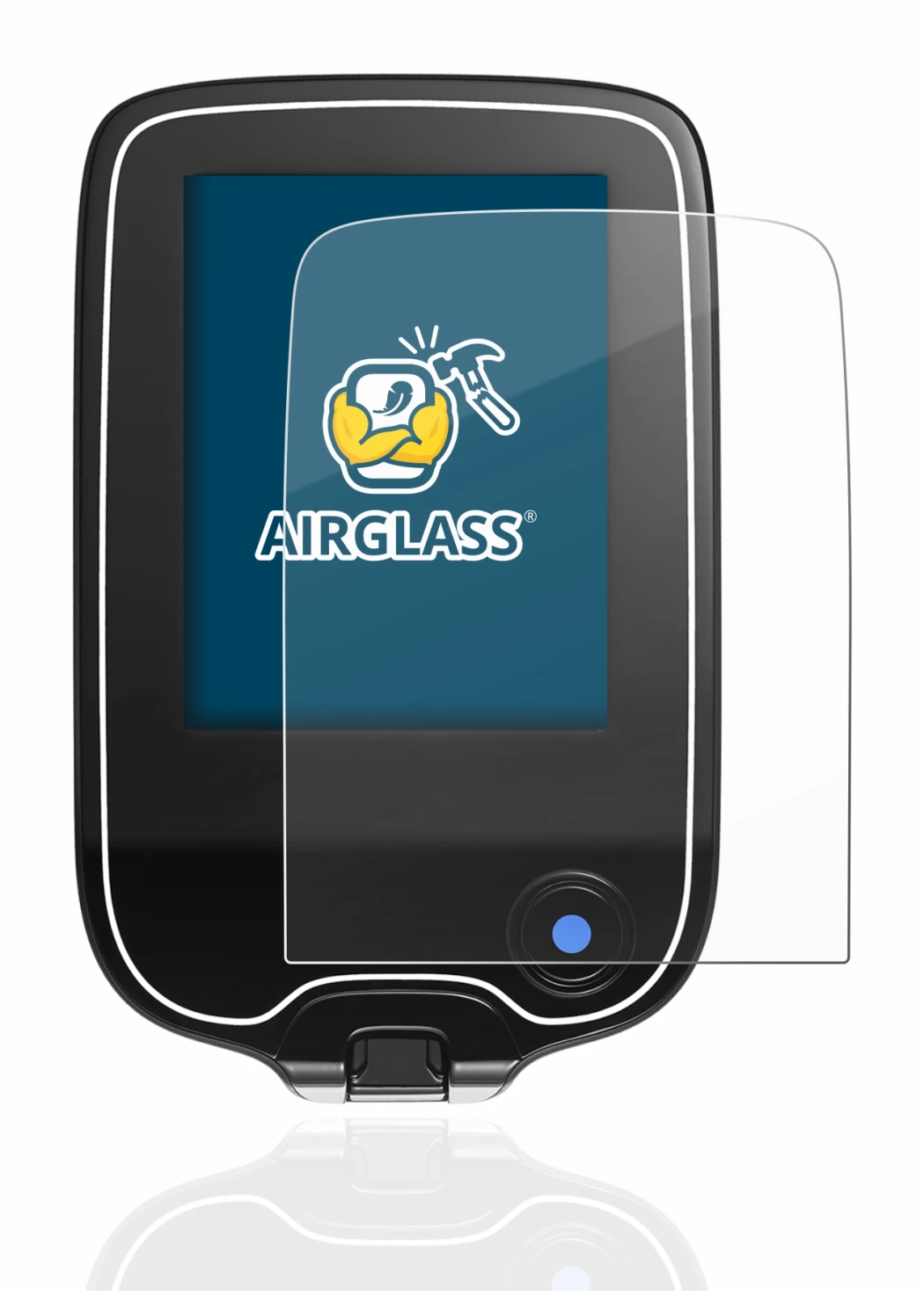 Abbildung des Geräts Freestyle Libre mit einer Vielzahl des Displayschutzes.