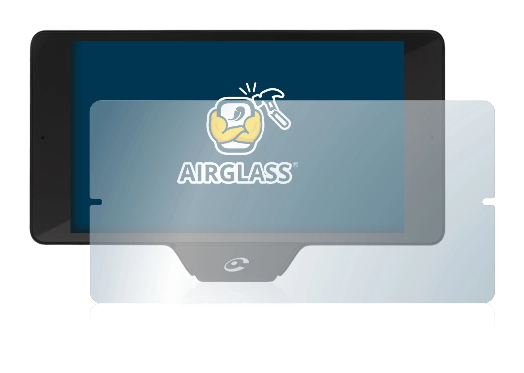 Abbildung des Geräts Coyote Nav+ 2017 mit einer Vielzahl des Displayschutzes.