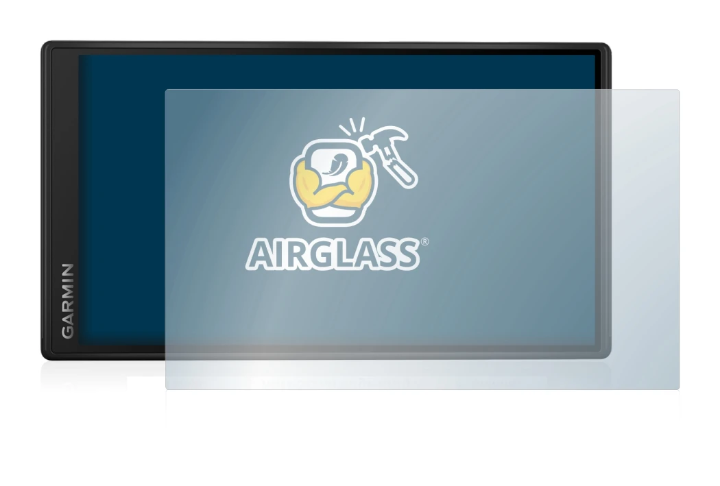 Abbildung des Geräts Garmin DriveSmart 55 mit einer Vielzahl des Displayschutzes.