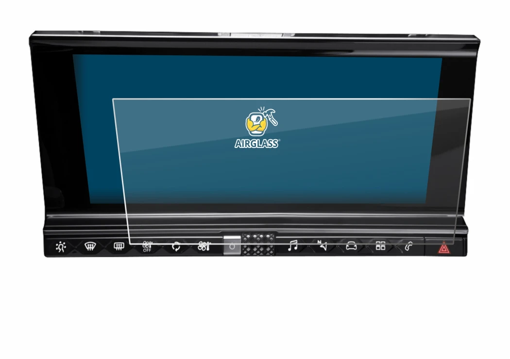 Abbildung des Geräts DS 7 Crossback Infotainmentsystem mit einer Vielzahl des Displayschutzes.