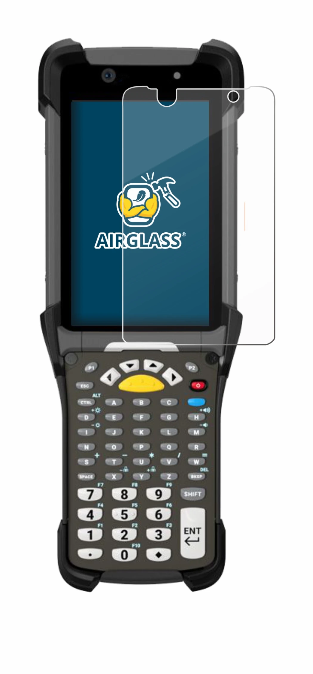 Abbildung des Geräts Zebra MC9300 mit einer Vielzahl des Displayschutzes.