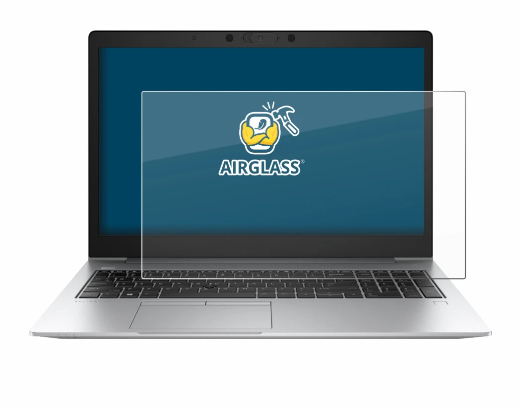 Abbildung des Geräts HP EliteBook 850 G6 mit einer Vielzahl des Displayschutzes.
