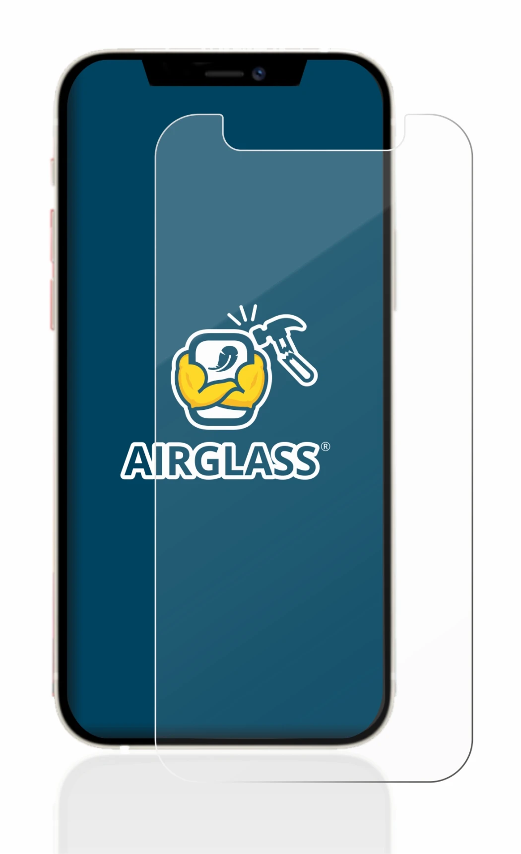 Abbildung des Geräts Apple iPhone 12 mini mit einer Vielzahl des Displayschutzes.