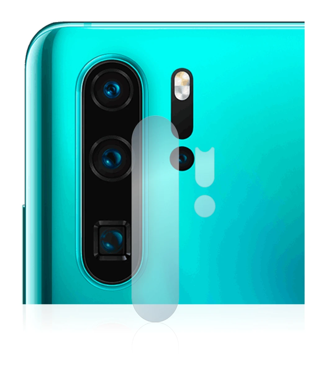 Abbildung des Geräts Huawei P30 Pro New Edition (NUR Kameraschutz) mit einer Vielzahl des Displayschutzes.