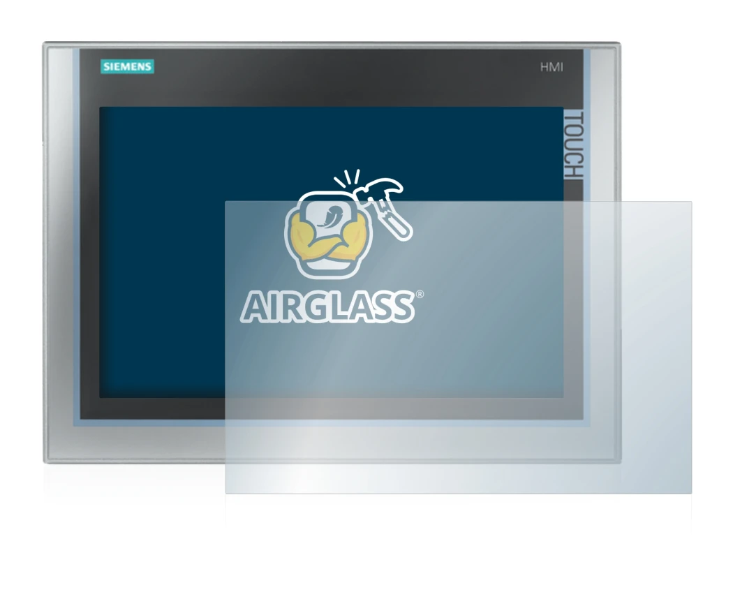 Abbildung des Geräts Siemens Simatic HMI TP 1200 Comfort Inox mit einer Vielzahl des Displayschutzes.