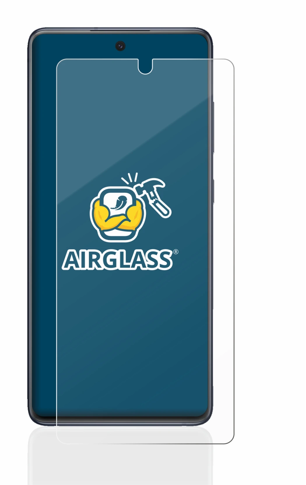 Abbildung des Geräts Samsung Galaxy S20 FE mit einer Vielzahl des Displayschutzes.