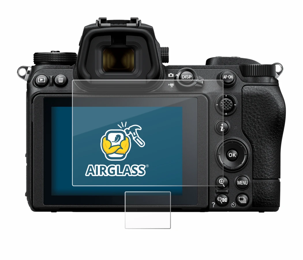 Abbildung des Geräts Nikon Z 6 II mit einer Vielzahl des Displayschutzes.