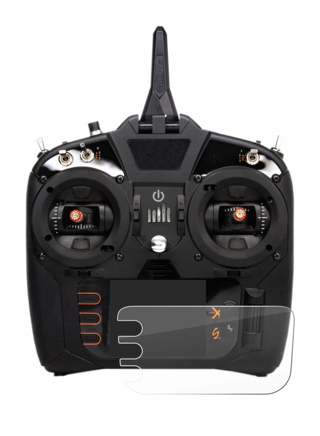 Abbildung des Geräts Spektrum NX8 mit einer Vielzahl des Displayschutzes.