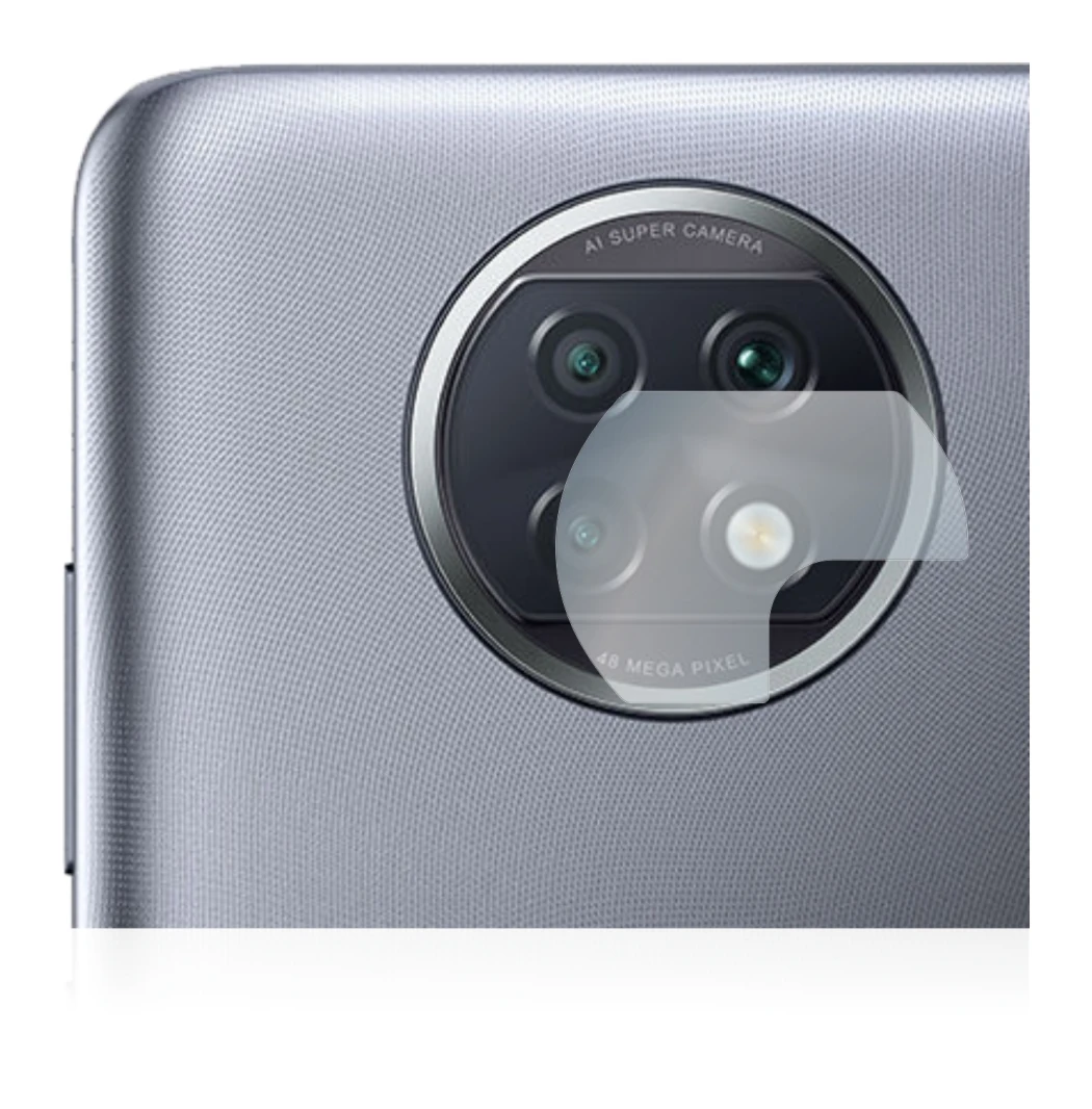 Abbildung des Geräts Xiaomi Redmi Note 9T 5G (NUR Kameraschutz) mit einer Vielzahl des Displayschutzes.