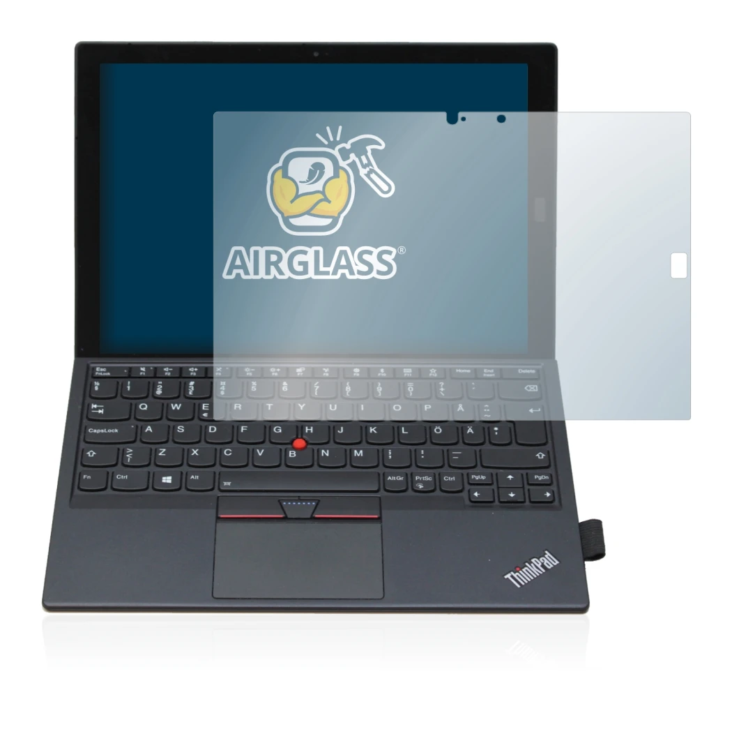 Abbildung des Geräts Lenovo ThinkPad X1 Tablet Gen 2 mit einer Vielzahl des Displayschutzes.
