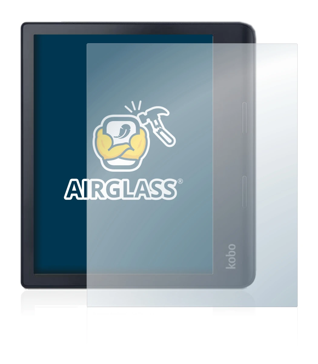 Abbildung des Geräts Kobo Sage mit einer Vielzahl des Displayschutzes.