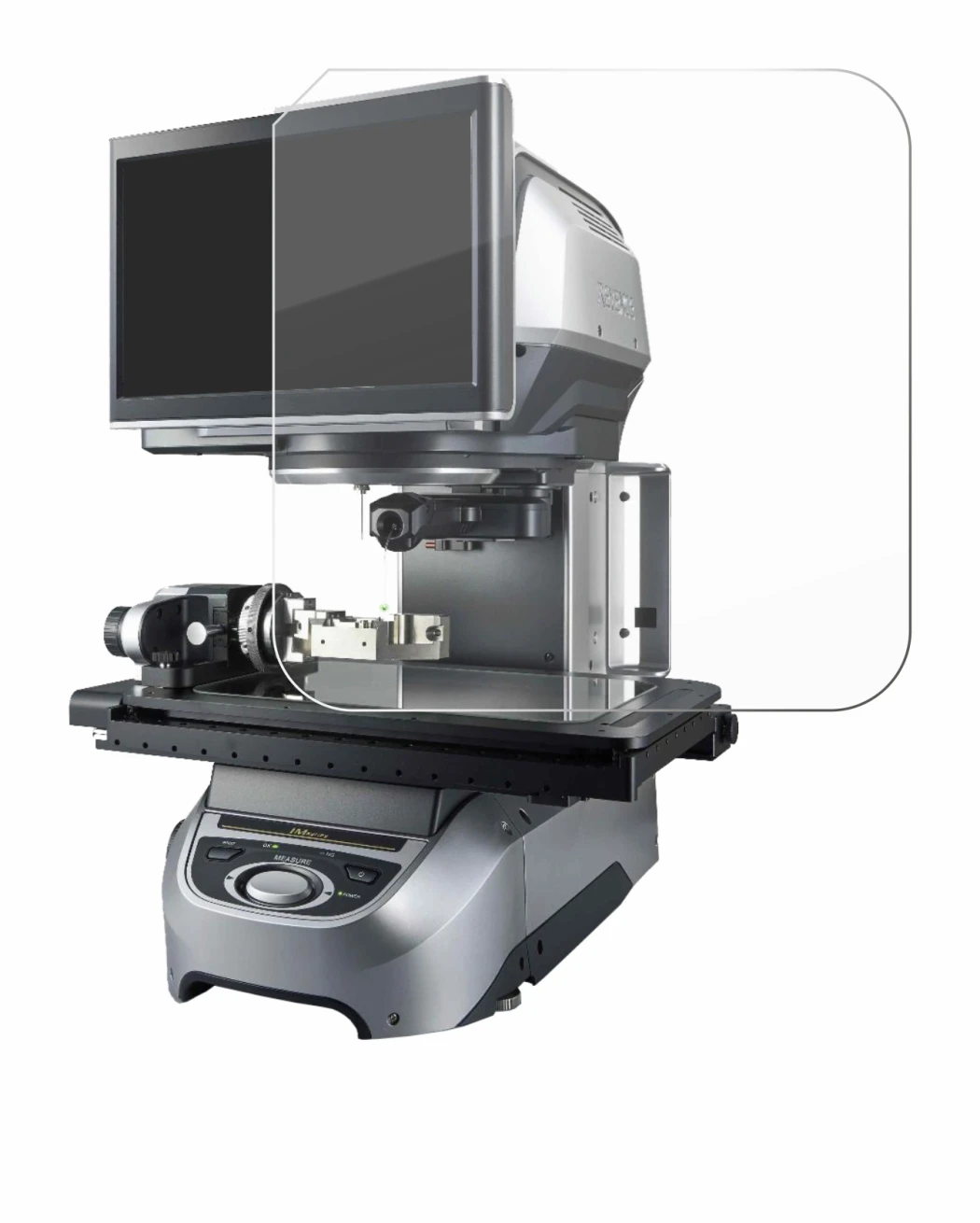 Abbildung des Geräts Keyence IM-7020 Glasplatte mit einer Vielzahl des Displayschutzes.