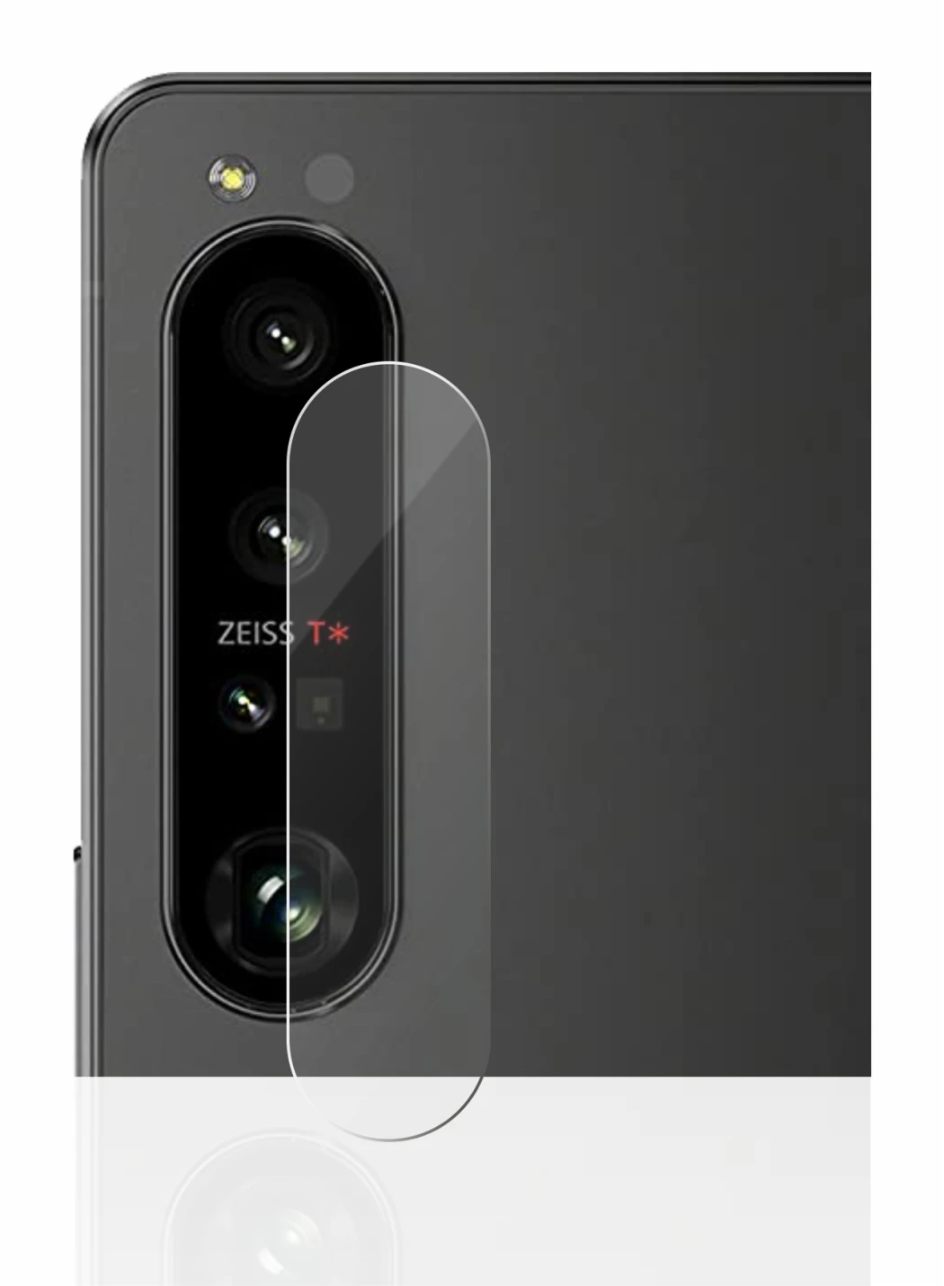 Abbildung des Geräts Sony Xperia 1 IV (NUR Kameraschutz) mit einer Vielzahl des Displayschutzes.