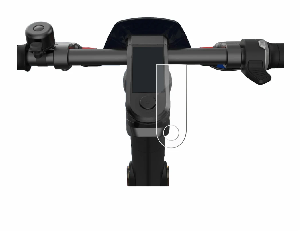 Abbildung des Geräts NIU KQi3 Pro mit einer Vielzahl des Displayschutzes.