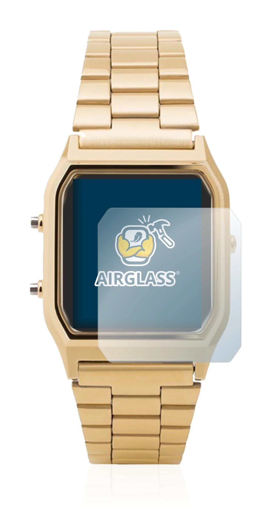 Abbildung des Geräts Casio AQ-230GA mit einer Vielzahl des Displayschutzes.