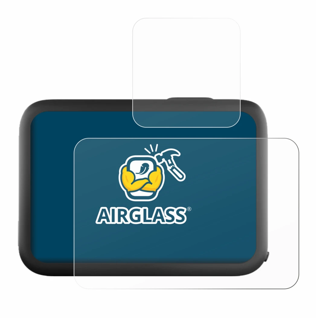 Abbildung des Geräts GoPro Hero 11 Black mit einer Vielzahl des Displayschutzes.