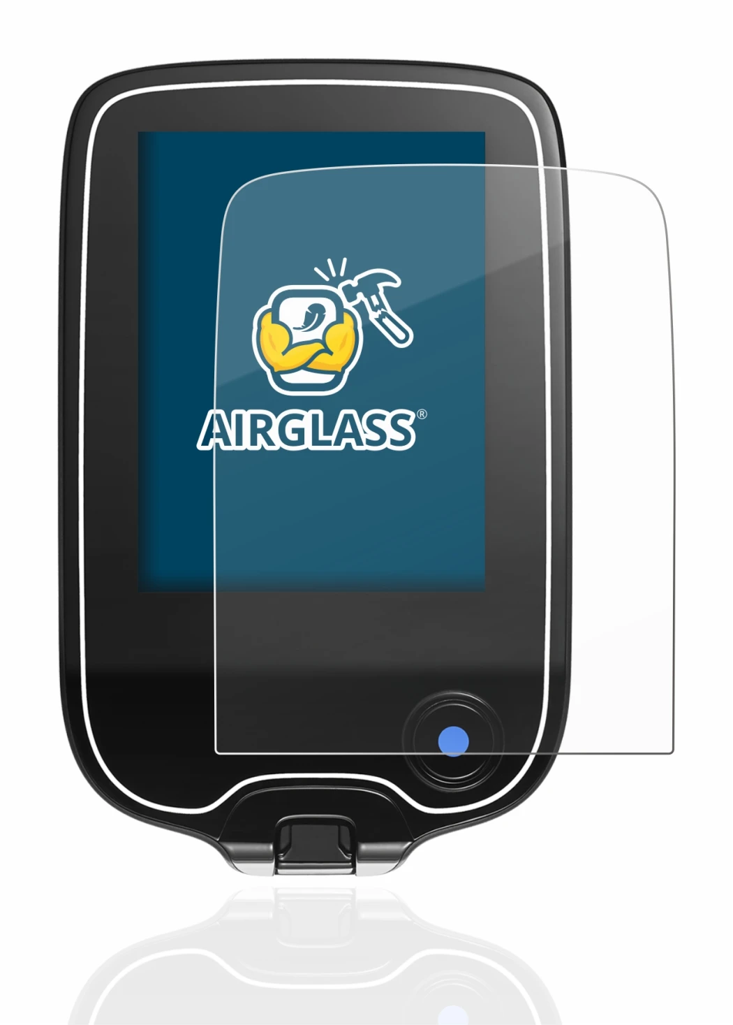 Abbildung des Geräts Freestyle Libre 3 mit einer Vielzahl des Displayschutzes.