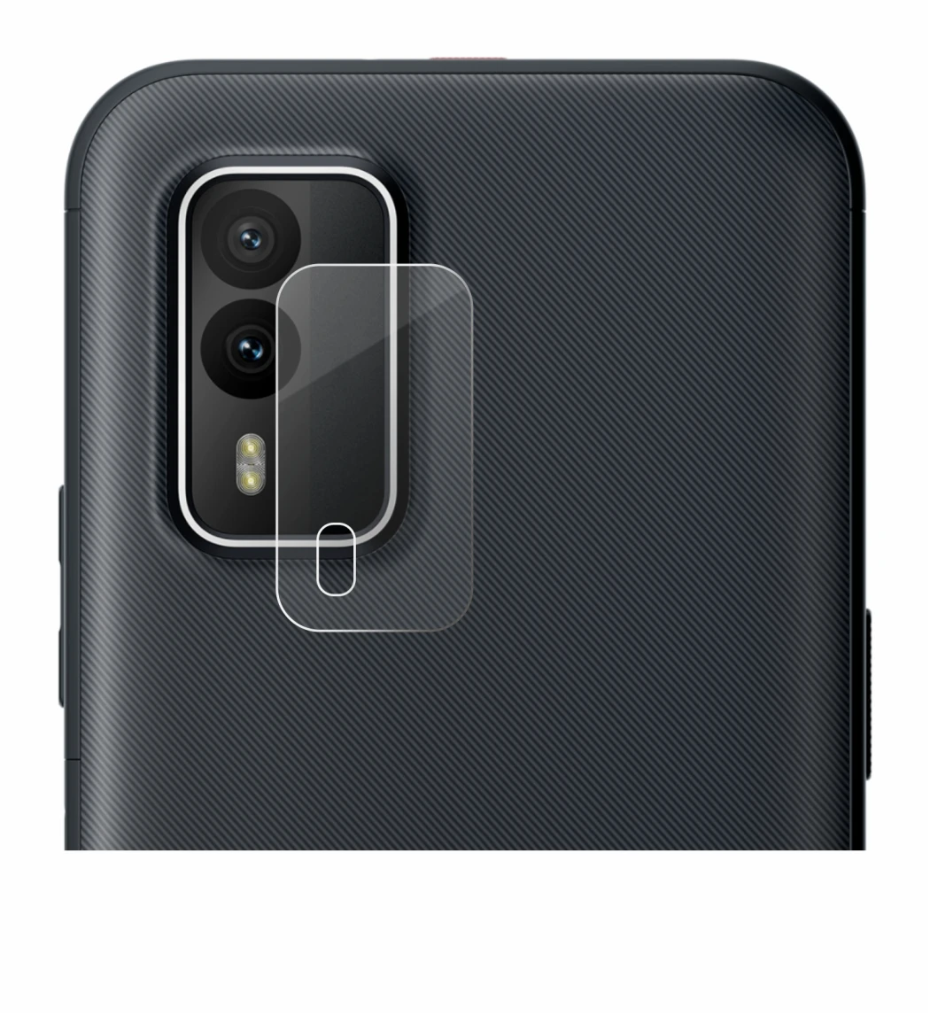 Abbildung des Geräts Nokia XR21 (NUR Kameraschutz) mit einer Vielzahl des Displayschutzes.