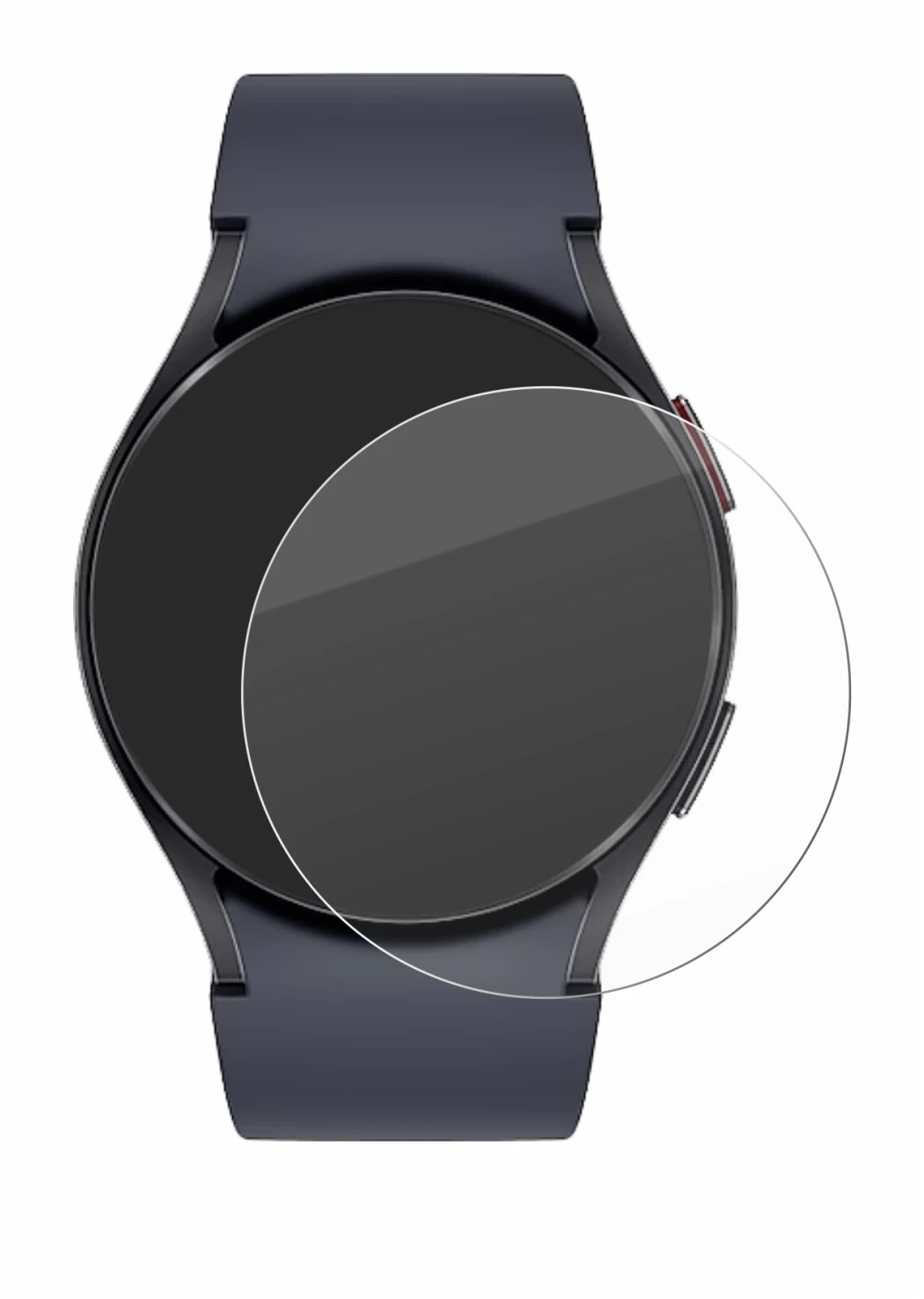 Abbildung des Geräts Samsung Galaxy Watch 6 (40 mm) mit einer Vielzahl des Displayschutzes.