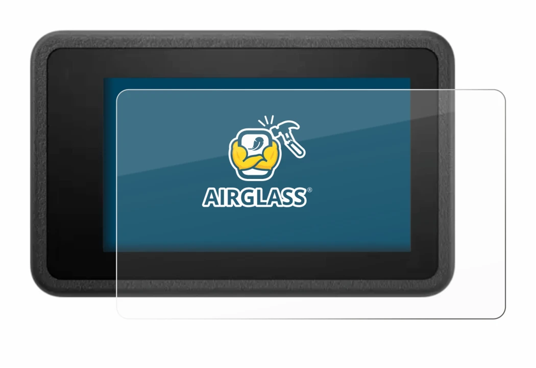 Abbildung des Geräts DJI Osmo Action 4 mit einer Vielzahl des Displayschutzes.