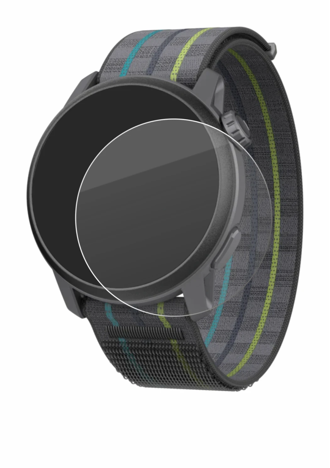 Abbildung des Geräts Coros Pace 3 mit einer Vielzahl des Displayschutzes.