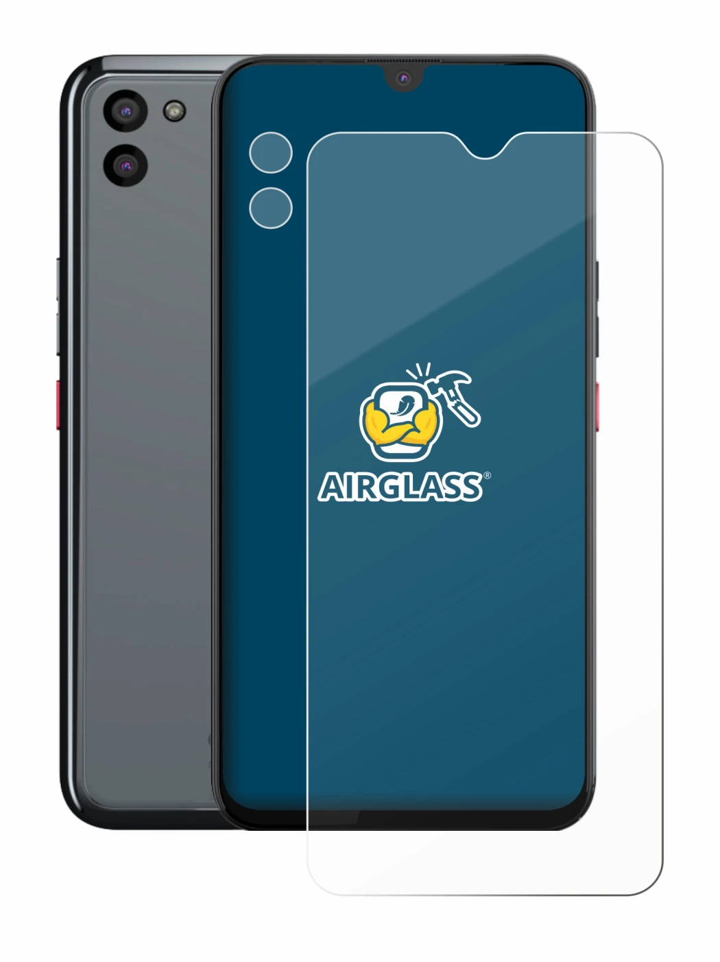 Abbildung des Geräts Gigaset GS5 PRO SE (Display+Kamera) mit einer Vielzahl des Displayschutzes.