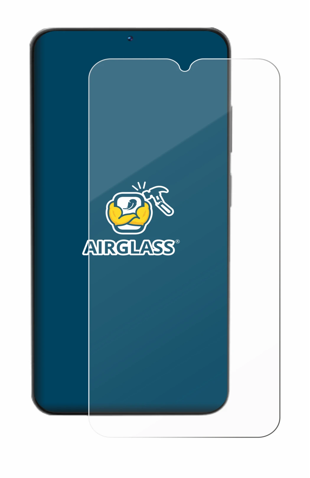 Abbildung des Geräts Doogee N55 mit einer Vielzahl des Displayschutzes.