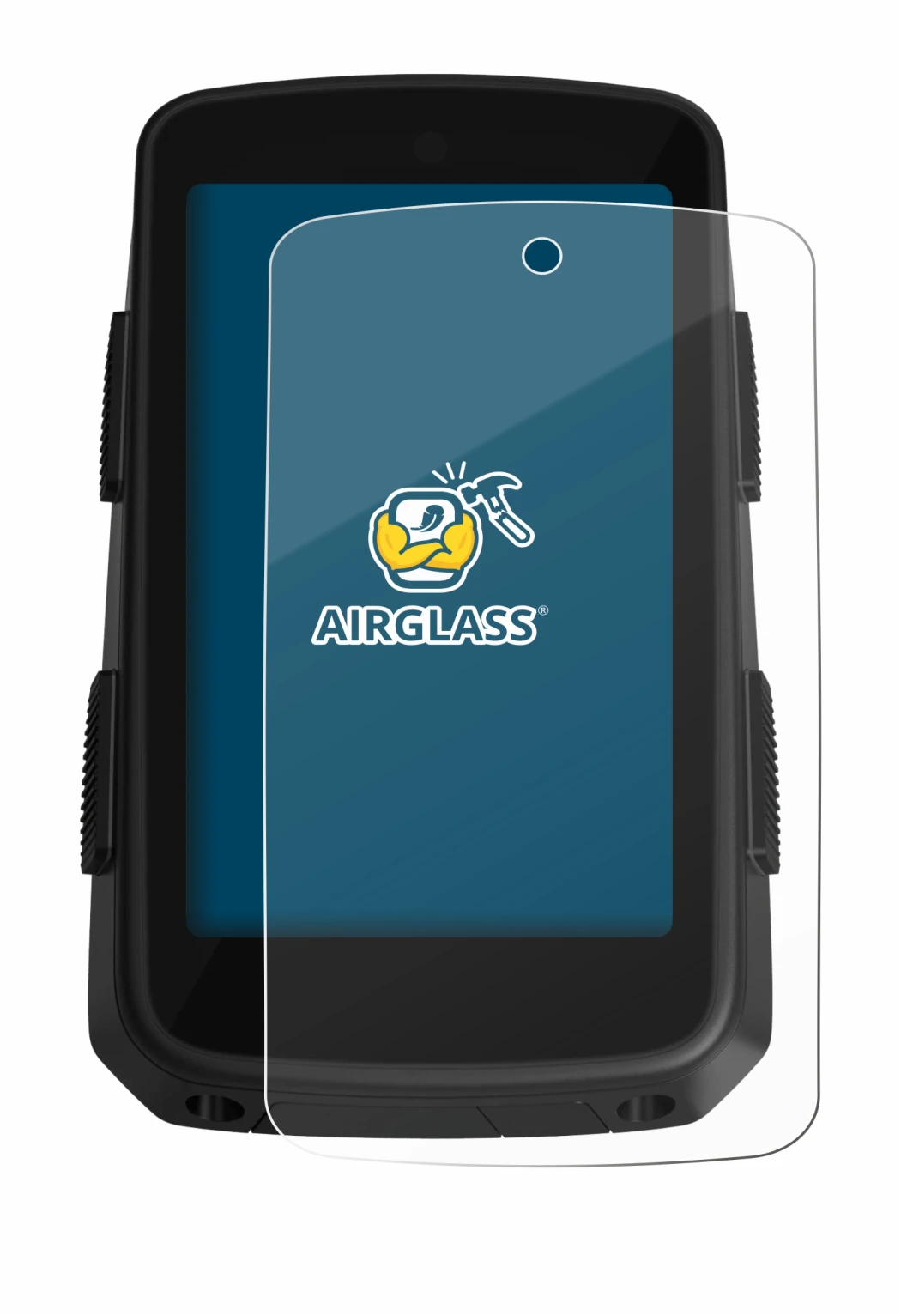 Abbildung des Geräts Hammerhead Karoo 3 mit einer Vielzahl des Displayschutzes.