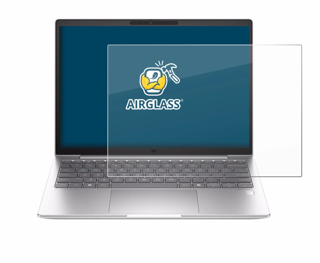 Abbildung des Geräts HP EliteBook 630 G11 mit einer Vielzahl des Displayschutzes.