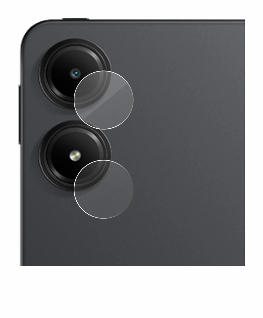 Abbildung des Geräts Xiaomi Redmi Pad Pro 5G (NUR Kameraschutz) mit einer Vielzahl des Displayschutzes.