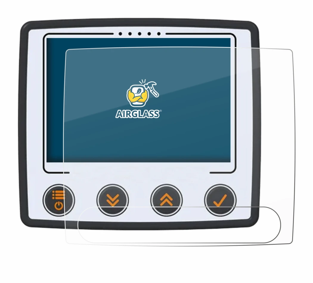 Abbildung des Geräts Skytraxx 5 Mini mit einer Vielzahl des Displayschutzes.