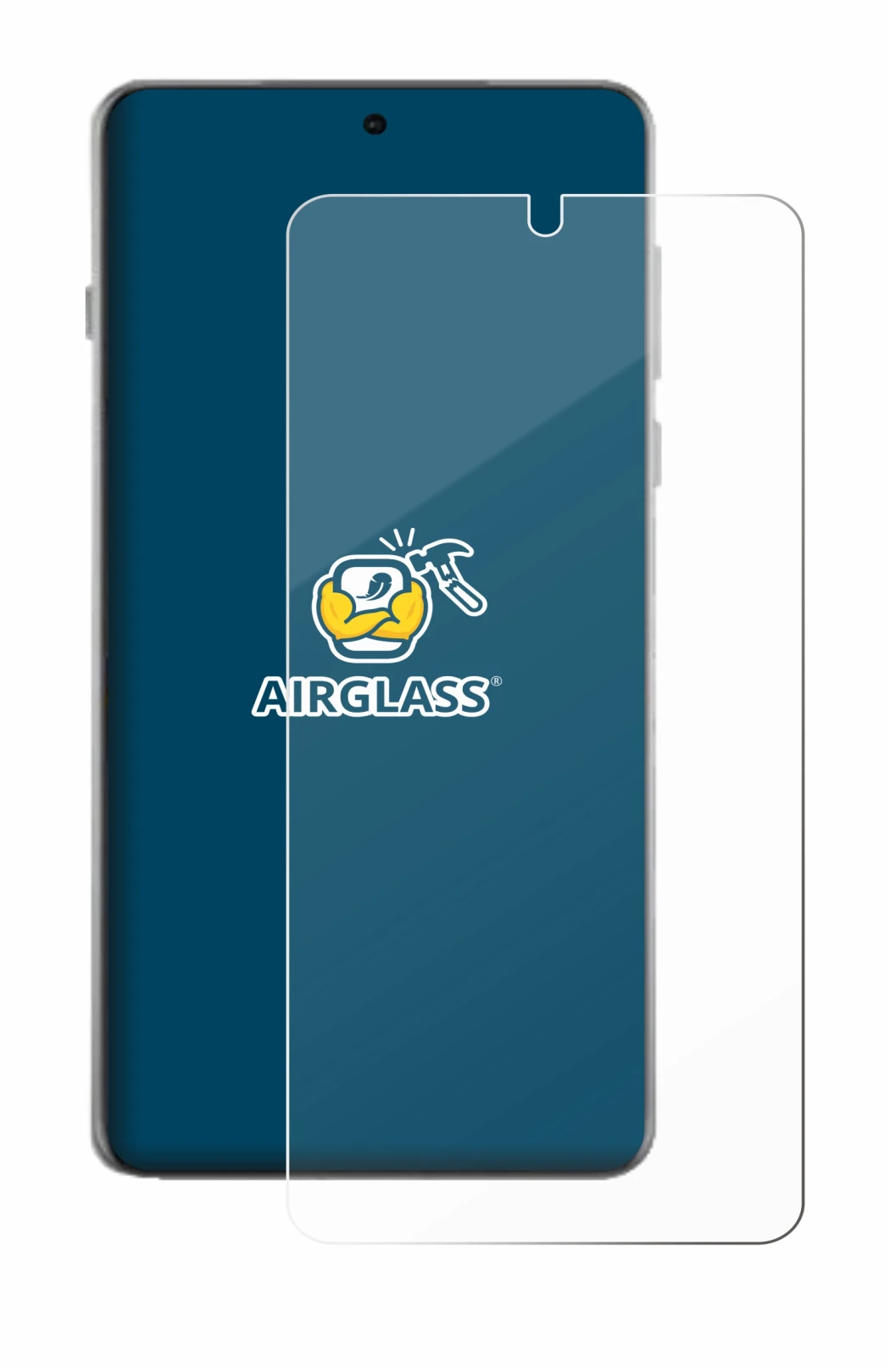 Abbildung des Geräts Oppo Find X8 Pro mit einer Vielzahl des Displayschutzes.