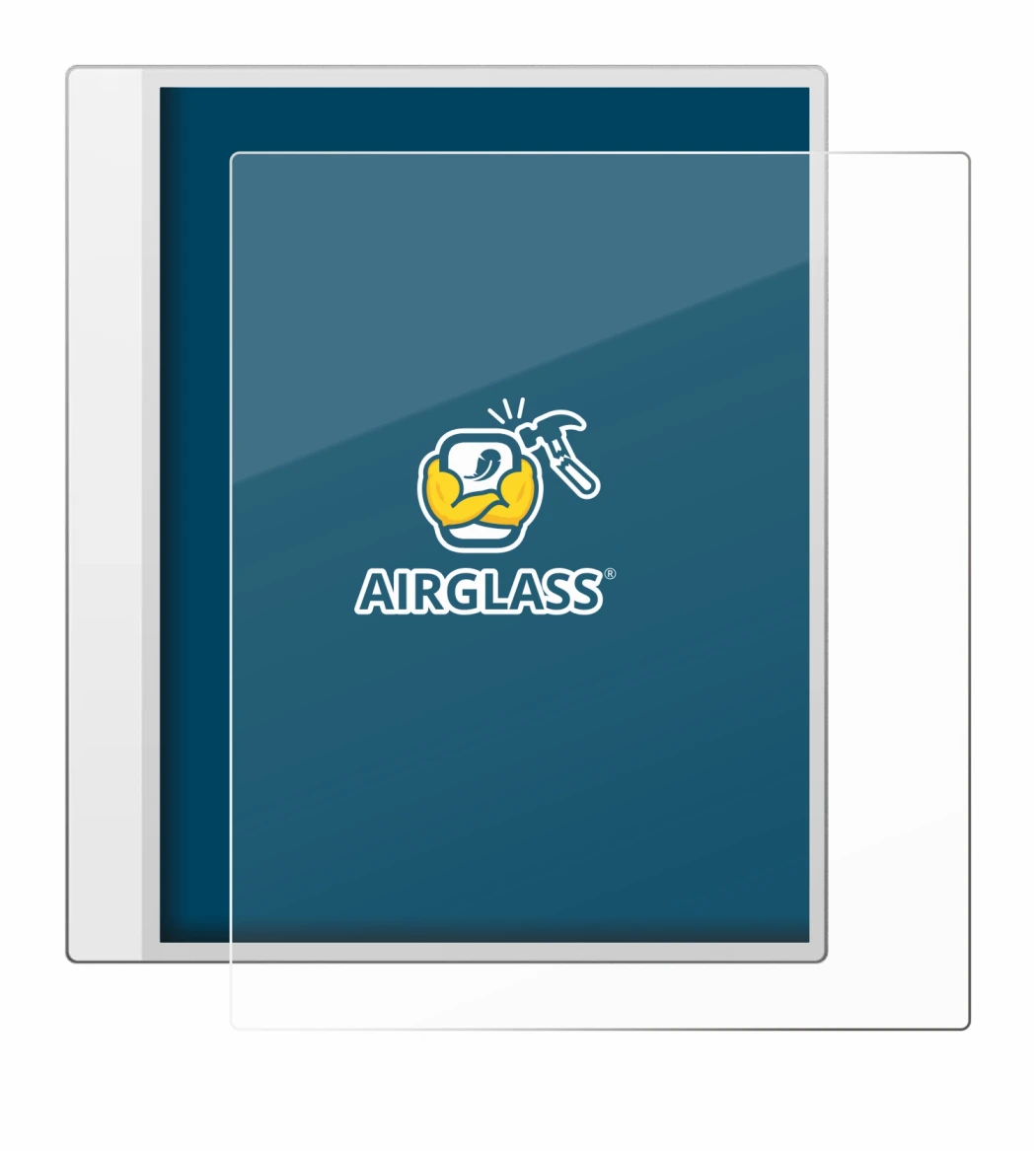 Abbildung des Geräts Boox Note Max mit einer Vielzahl des Displayschutzes.