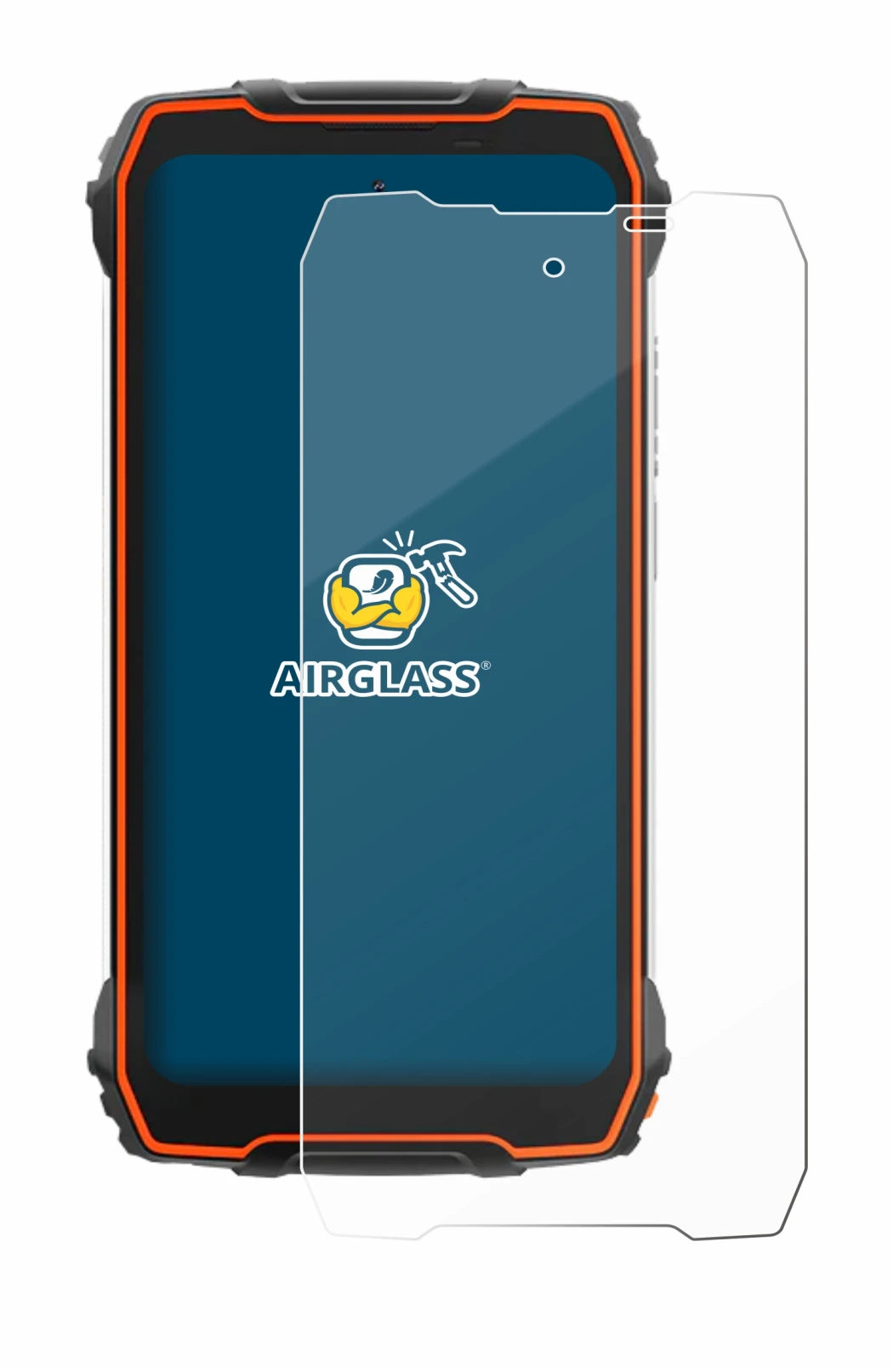 Abbildung des Geräts Blackview Oscal Pilot 1 mit einer Vielzahl des Displayschutzes.