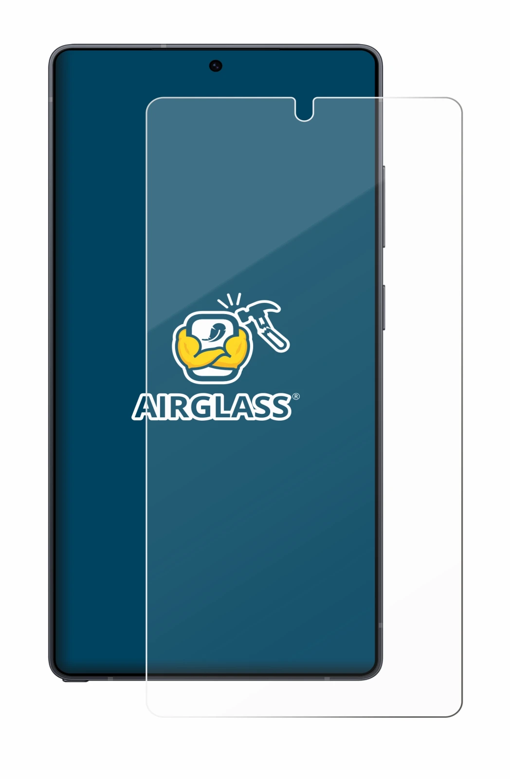 Abbildung des Geräts Samsung Galaxy S25 Ultra Enterprise Edition mit einer Vielzahl des Displayschutzes.