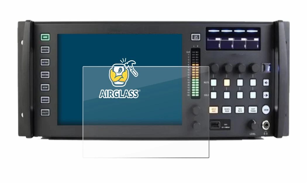 Abbildung des Geräts Behringer Wing Rack mit einer Vielzahl des Displayschutzes.