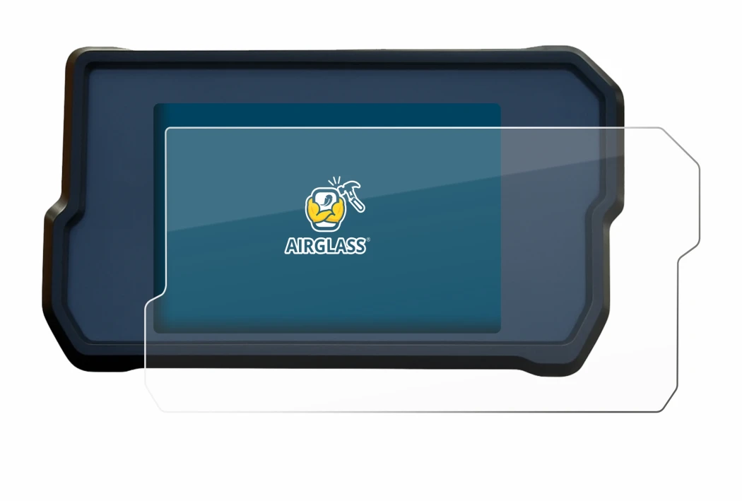 Abbildung des Geräts KTM RC125 / RC390 2022+ mit einer Vielzahl des Displayschutzes.