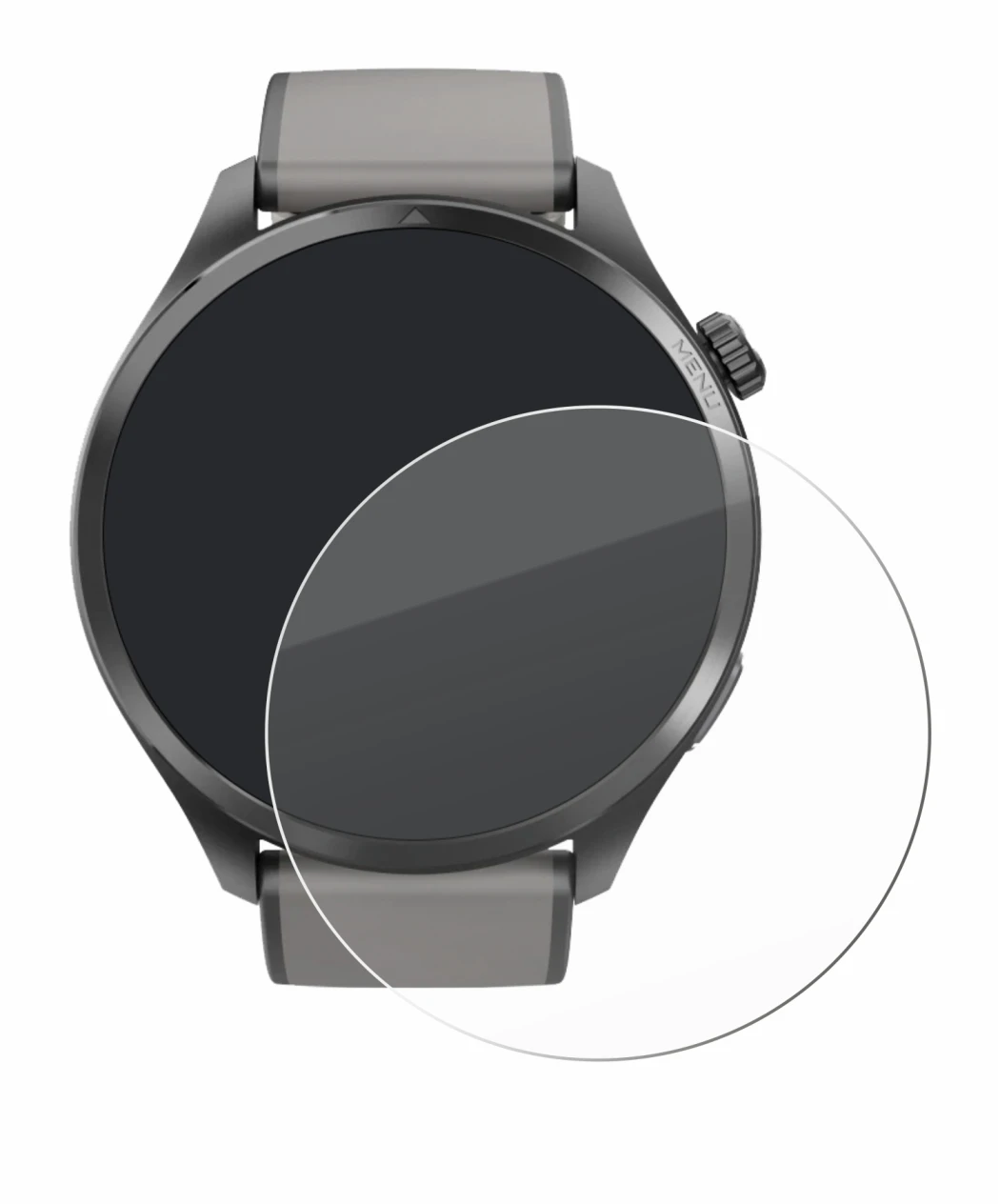 Abbildung des Geräts Hama Smartwatch 9000 mit einer Vielzahl des Displayschutzes.