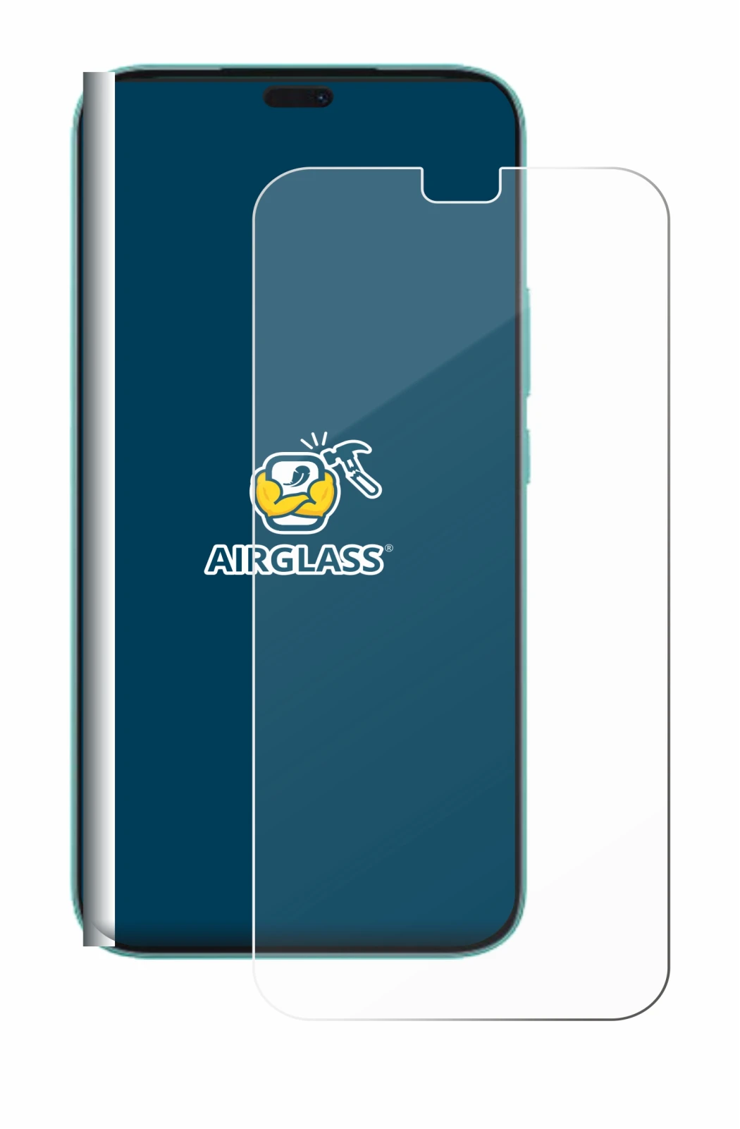 Abbildung des Geräts Honor 400 Lite mit einer Vielzahl des Displayschutzes.