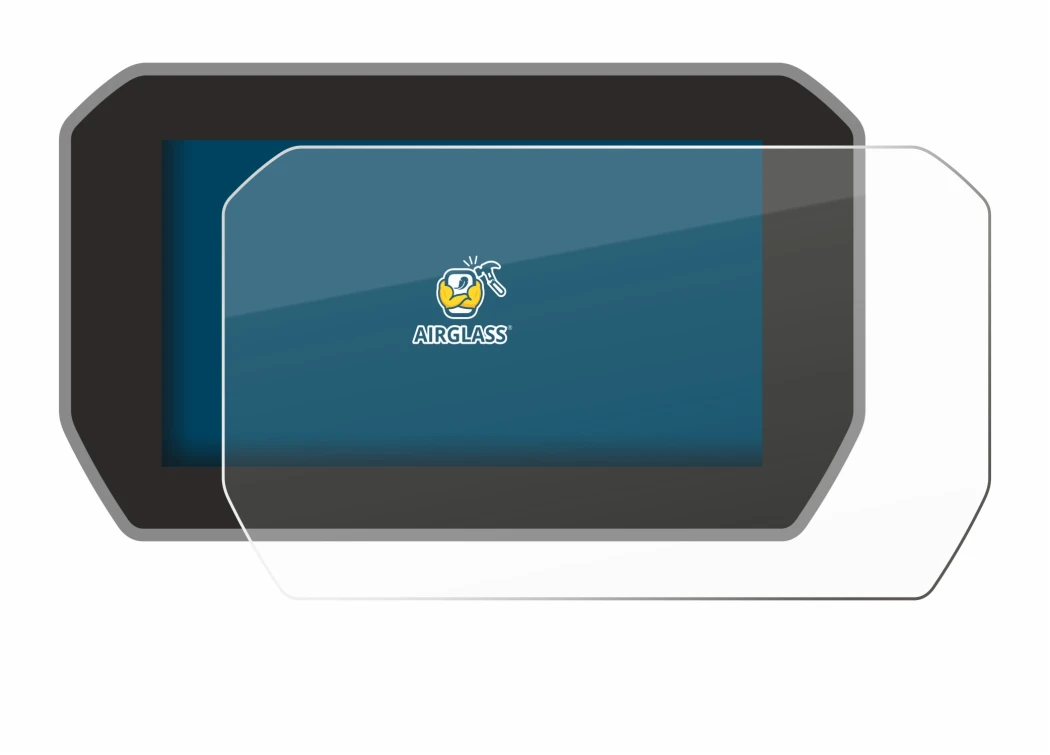 Abbildung des Geräts Ducati V4 Rally (2024) mit einer Vielzahl des Displayschutzes.