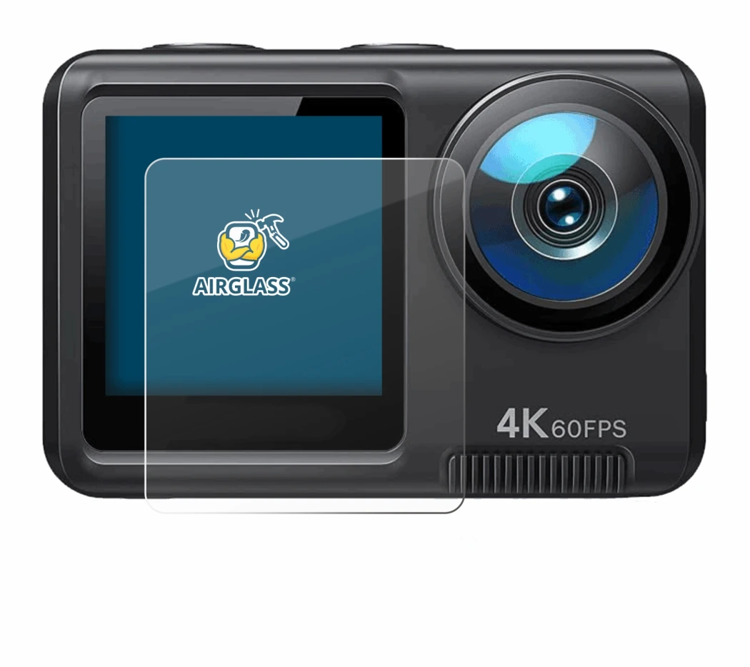 Abbildung des Geräts Wolfang GA420 mit einer Vielzahl des Displayschutzes.