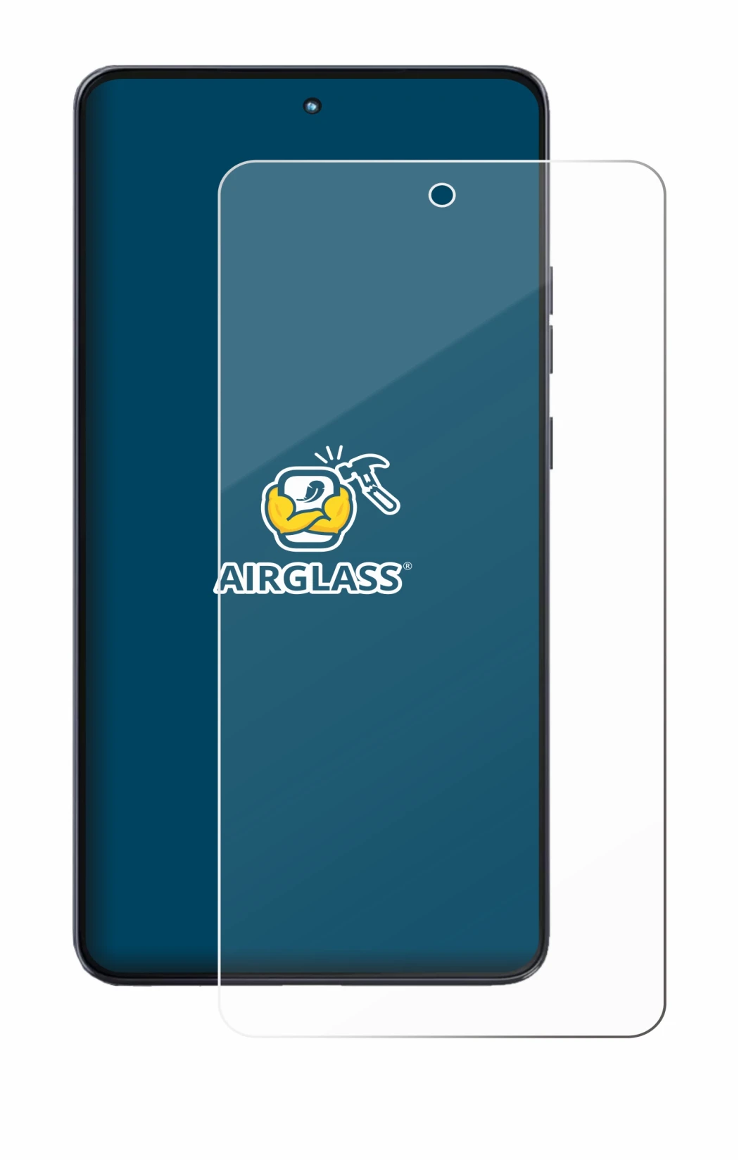 Abbildung des Geräts Motorola Moto G86 Power mit einer Vielzahl des Displayschutzes.