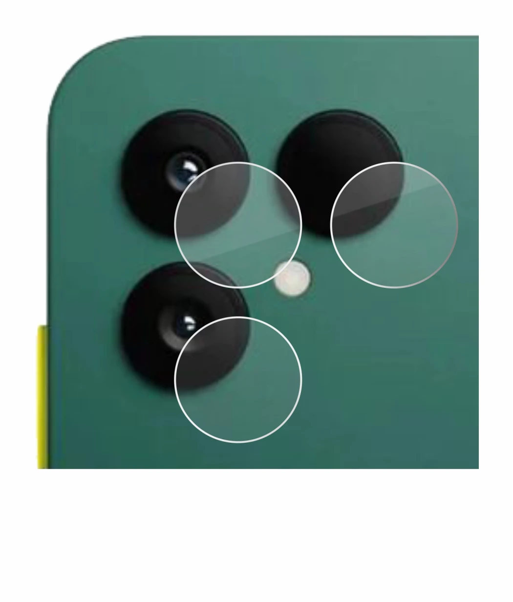 Abbildung des Geräts Fairphone 6 (NUR Kamera) mit einer Vielzahl des Displayschutzes.