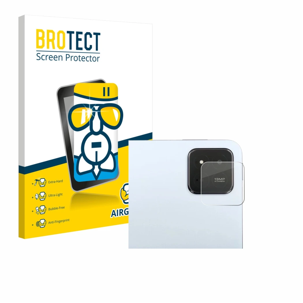 Vorderseite einer Produktverpackung mit dem Markenlogo BROTECT. Daneben ist das Gerät Xiaomi Pad 7 (NUR Kameraschutz) mit dem 