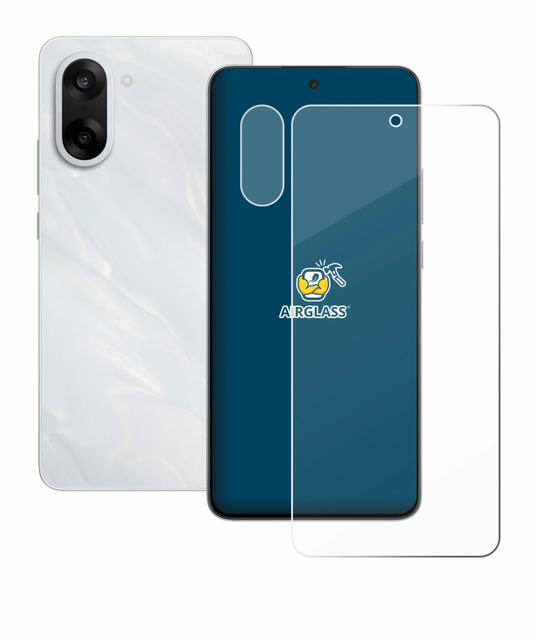 Abbildung des Geräts OnePlus Nord CE 5 (Display+Kamera) mit einer Vielzahl des Displayschutzes.