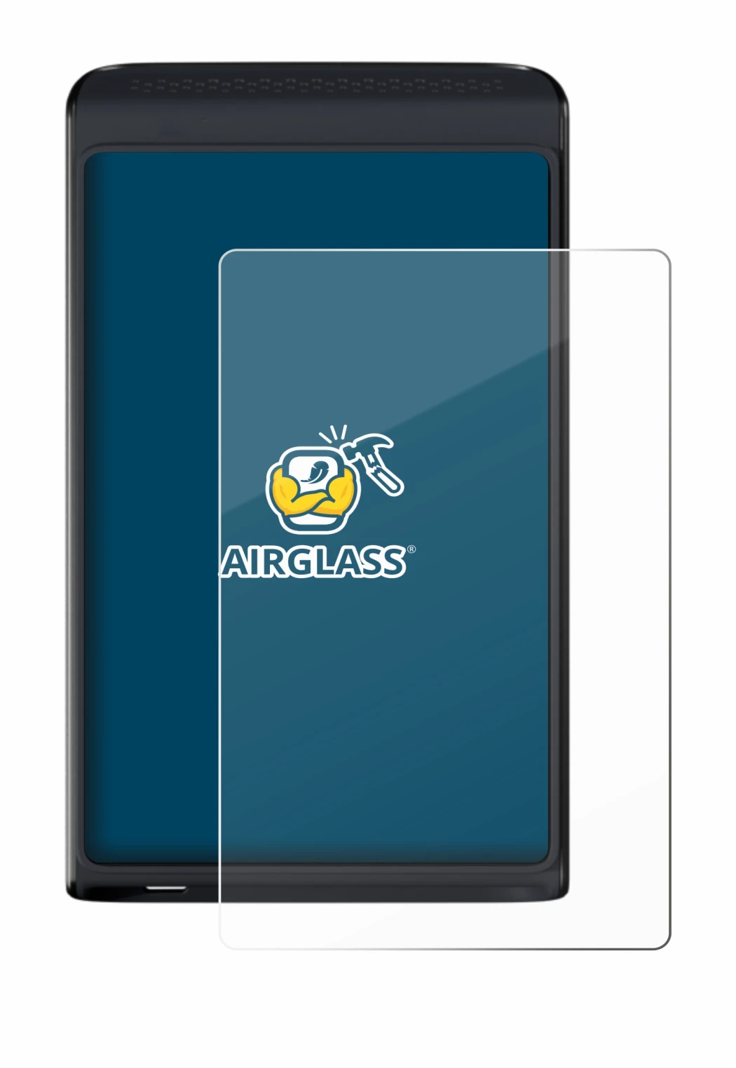 Abbildung des Geräts Vasco Translator Q1 mit einer Vielzahl des Displayschutzes.