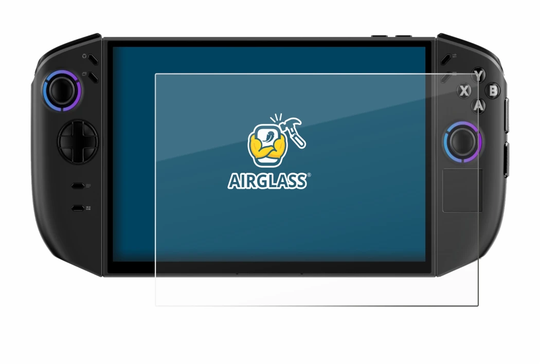 Abbildung des Geräts Lenovo Legion Go Gen 2 mit einer Vielzahl des Displayschutzes.